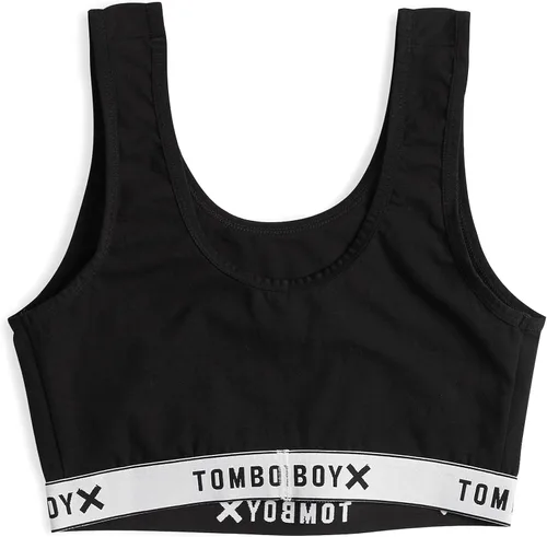 Miniatura 2 de TomboyX Brasier suave, bralette de algodón con cuello redondo para mujer, sin relleno, de bajo impacto, (XS-6X)