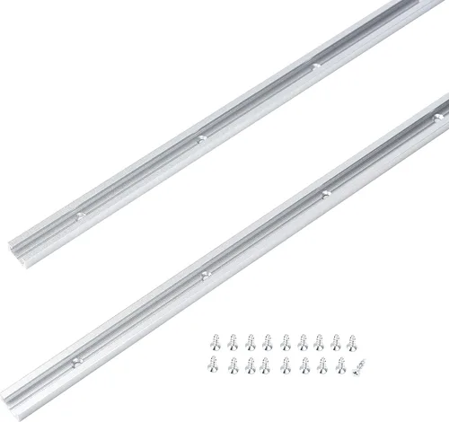 Miniatura 12 de T-Track Abrazaderas de sujeción, 6-3/8 pulgadas de largo x 1-1/4 pulgadas de ancho - carpintería y abrazaderas - anodizado con chorro de arena fina