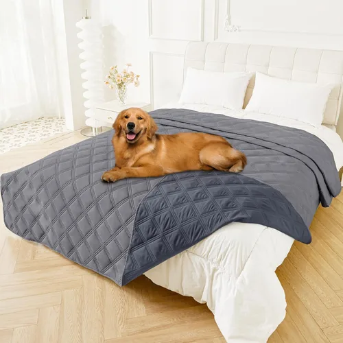 Miniatura 149 de Smiry Funda Impermeable para Cama de Perro, Manta Suave Reversible para Mascotas, Lavable a Prueba de Fugas para Gatos y Perros, Funda para Sofá