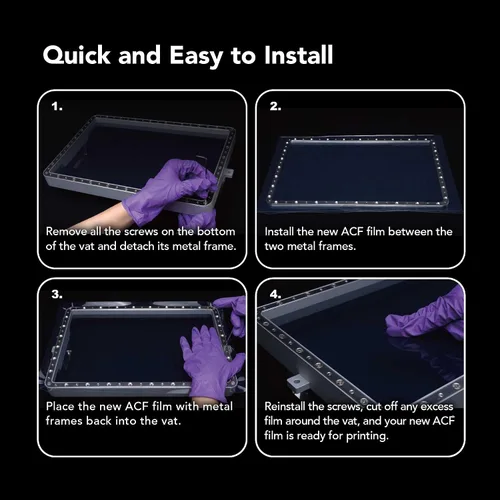 Miniatura 5 de phrozen 3 piezas de película ACF de alta durabilidad de doble superficie, menos fuerza de pelado compatible con Sonic Mighty 8K, 12K, Revo 14K, 16K