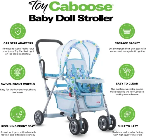 Miniatura 6 de Carriola para muñecas de juguete cabús de Joovy , Azul