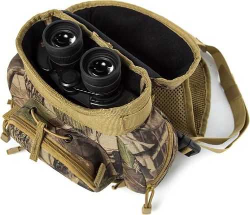 Miniatura 5 de Estuche de arnés binocular para cámaras Binos Óptica Telémetro Gear, Camouflaje, Talla única, Paquete de pecho