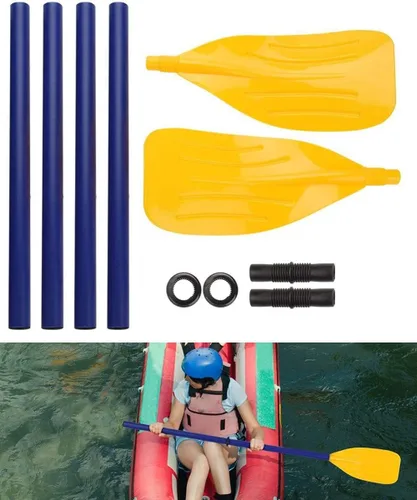 Miniatura 2 de Remo de barco 2 piezas remos kayak paletas desmontables canoa remo inflable barco PVC remo accesorios de deportes acuáticos