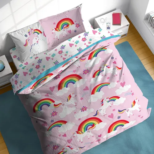 Miniatura 45 de Sunny Side Up Bluey & Friends - Juego de edredón tamaño completo, ropa de cama infantil de 7 piezas, incluye edredón, sábanas y funda de almohada