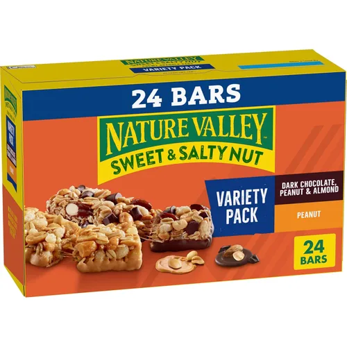 Miniatura 8 de Nature Valley Barras de granola de nueces dulces y saladas, paquete variado, 15 barras, 18 onzas