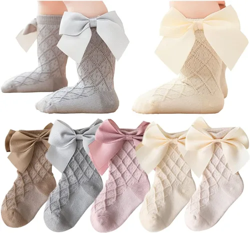 Miniatura 17 de Toptim Calcetines de tobillo para niñas pequeñas, calcetines casuales transpirables