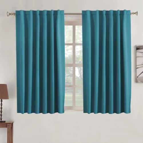 Miniatura 53 de Turquoize Cortinas Opacas para Tratamiento de Ventana con Trabillas Traseras para Sala de Estar/Dormitorio, Tratamientos de Ventana con Aislamiento