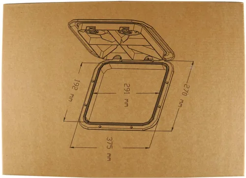 Miniatura 3 de YaeMarine Marine Boat Deck Access Hatch & Lid for Boat Marine Caravan RV Blanco