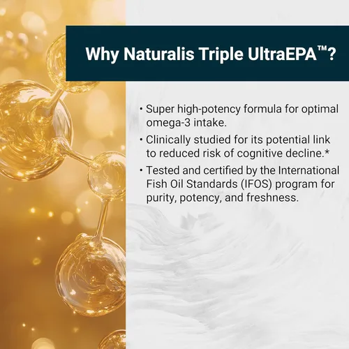 Miniatura 4 de Naturalis Triple Strength UltraEPA™ EPA 1000mg Grado farmacéutico de alta pureza 99% Omega-3 con 96.5% de aceite de pescado sin eructos EPA