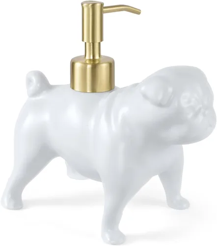 Miniatura 8 de Dispensador con Forma de Bulldog Francés de Jabón/Loción/Desinfectante de Manos Dispensador con Bomba de Cerámica de Acero Inoxidable Bulldog