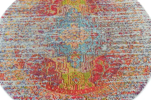 Miniatura 5 de Unique Loom Vita Collection - Alfombra de área, 2' x 6' 7, azul claro