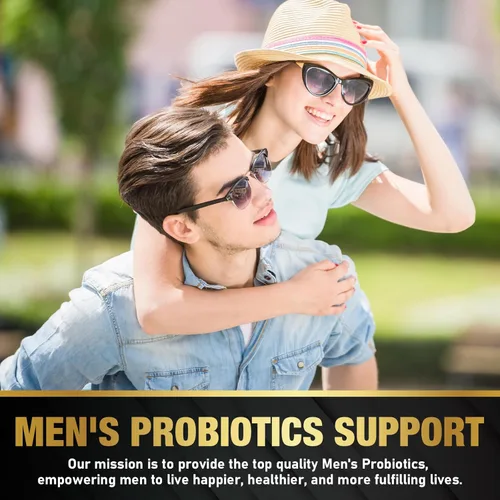 Miniatura 6 de Probióticos para hombres 500 mil millones de CFU, 16 EN 1 probióticos avanzados para hombres para la salud digestiva, sistema inmunológico