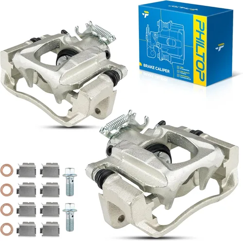 Miniatura 39 de PHILTOP Conjunto de Pinza de Freno de Disco Delantero Compatible con Jeep Wrangler 1990-2006, Jeep Cherokee 1990-2001, Grand Cherokee 1993-1998
