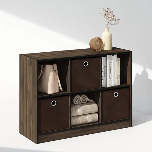 Miniatura 8 de Furinno Organizadores y almacenamiento de armario cúbicos, organizador de armario de 6 cubos con contenedores, almacenamiento de estante abierto