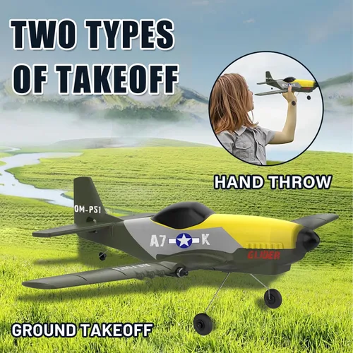 Miniatura 5 de Avión a control remoto de 3 canales con giroscopio de 6 ejes de 2.4 GHz para niños de 8 a 12 años y adultos, avión de chorro al aire libre apto