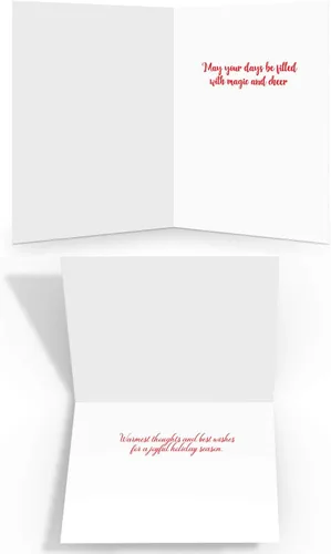 Miniatura 3 de Tarjetas navideñas rústicas surtidas - 18 tarjetas de Navidad en caja y sobres