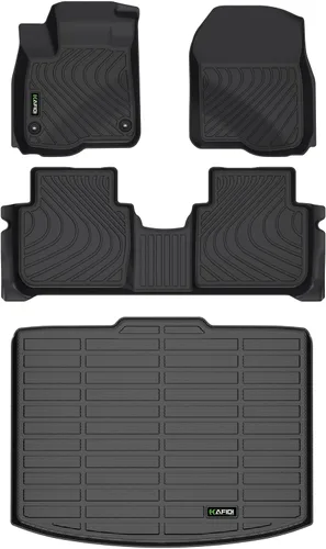 Miniatura 71 de HAFIDI® - Tapetes para auto con almacenamiento debajo del asiento, para todo clima, antideslizantes, de elastómero termoplástico, para la primera