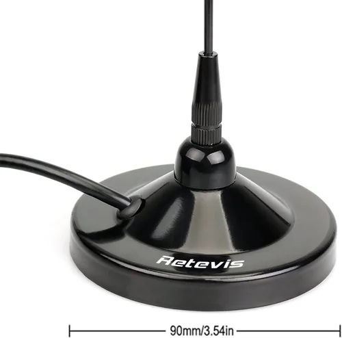 Miniatura 5 de Retevis Antena de radio jamón de doble banda de 144/430 MHz, 18.86 pulgadas, VSWR menos de 1.5, compatible con BTECH ICOM Kenwood Midland Retevis