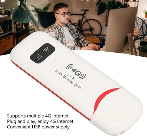 Miniatura 3 de H760R 4G LTE - Enrutador WiFi USB, punto de acceso móvil portátil de 150 Mbps, compatible con 10 dispositivos, cifrado WPA WPA2, desbloqueado