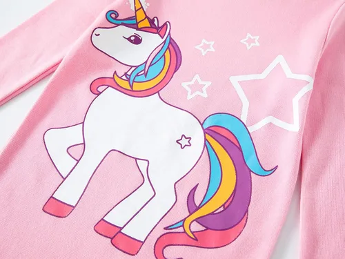 Miniatura 4 de Babyroom Pijamas de algodón a juego para niñas y niños pequeños, 4 piezas, ropa de dormir de Navidad