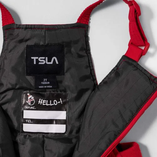 Miniatura 5 de TSLA - Overol con peto invernal para bebés, niñas y niños pequeños, para nieve, snowboard y esquí, de tela antidesgarro Ripstop, impermeable