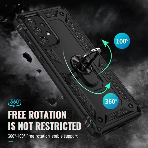 Miniatura 5 de Funda compatible con Xiaomi Poco M5s 4G, compatible con Redmi Note 10 4G / Note 10S 4G / Note 11 SE (India) Funda para teléfono con soporte de Negro