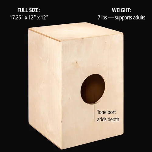 Miniatura 6 de Caja Cajón de Tambor con Bolsa Bundle para Música Acústica — FABRICADO EN EUROPA — Madera de Abedul Báltico, Toca con Tus Manos, Tamaño Completo