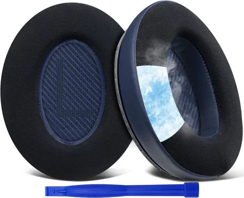 Miniatura 13 de SoloWIT Almohadillas de repuesto de gel refrigerante para auriculares Bose QuietComfort 35 (QC35) y Quiet Comfort 35 II (QC35 II), almohadillas