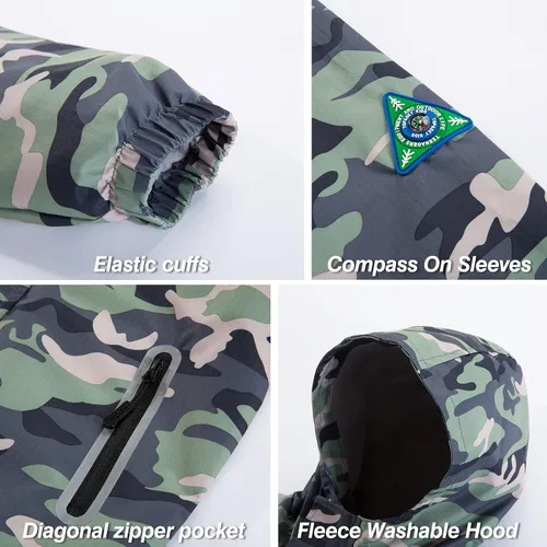 Miniatura 4 de Chaquetas impermeables para niños con capucha, impermeable ligero para niños y niñas, ropa para niños, chaqueta cortavientos