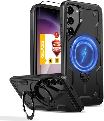 Miniatura 28 de Funda magnética para Google Pixel 9A compatible con cargador inalámbrico MagSafe, para Pixel 9A, funda de teléfono integrada de 360 °, con 2