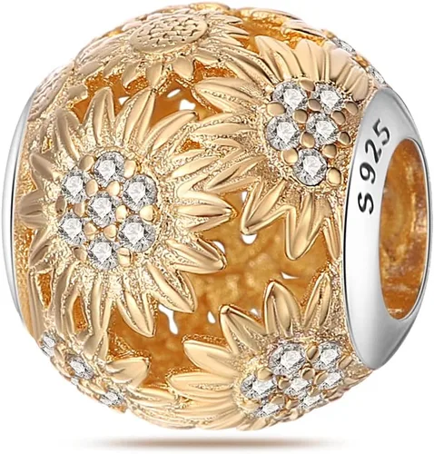 LNQOBU Happy Life - Colgante para pulseras de abalorios, plata de ley 925 para mujer (con un espaciador de cuentas)
