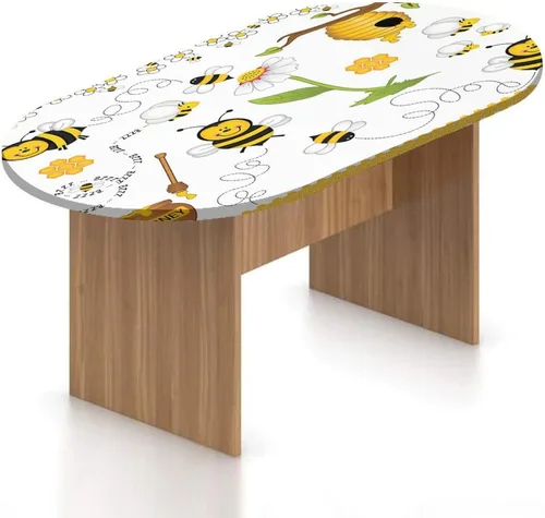 Miniatura 10 de XISUNYA Mantel ajustable ovalado de poliéster elástico colorido, mantel ajustable con estampado de acuarela de follaje floreciente