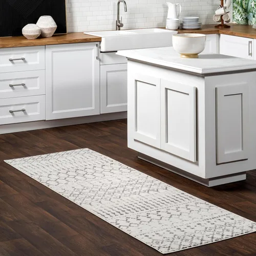Miniatura 11 de nuLOOM Alfombra decorativa Blythe marroquí, 2 'x 3', gris oscuro