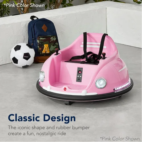 Miniatura 4 de Best Choice Products Coche eléctrico de parachoques Bumpin de 6 V, para niños de 1.5 a 6 años, control remoto para padres, giro de 360 grados, Azul