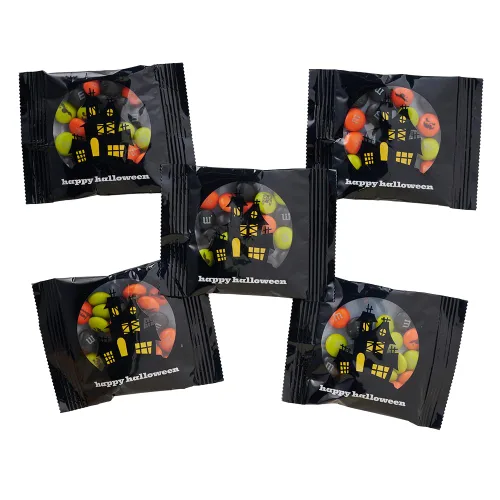 Miniatura 6 de M&M'S WORLD Caramelos de Halloween preimpresos, 2 libras de caramelos a granel en paquete resellable para fiesta de Halloween, dulce o truco