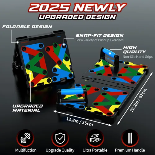 Miniatura 2 de IUT Solid Push Up Board 15 in 1 Home Workout Equipment Multi-Functional Pushup Stands System Fitness Floor Chest Muscle Exercise Professional M11