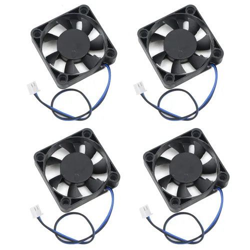 Mini ventilador de refrigeración silencioso de 1.969 in x 1.969 in x 0.453 in, 2 pines CC, 12 V, 0.18 A, 6000 RPM, para impresora 3D, computadora,