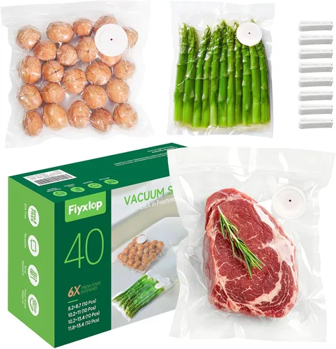 Miniatura 9 de Sellador al vacío de mano, sellador al vacío prémium para alimentos + 35 bolsas reutilizables para Sous Vide, potente sellador de alimentos al vacío
