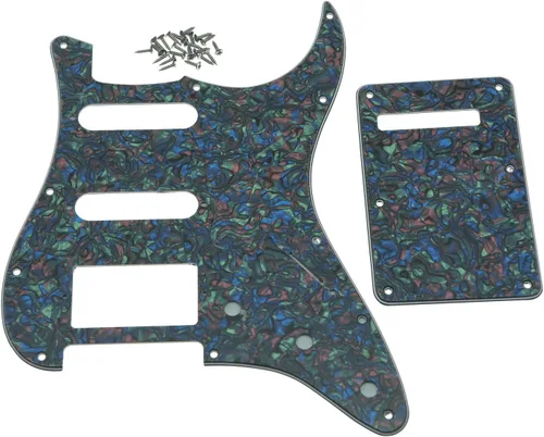 KAISH – Golpeador de 11 agujeros estilo ST/Strat HSS con placa trasera ST y cubierta de trémolo para Stratocaster/Strat de Estados Unidos/México,