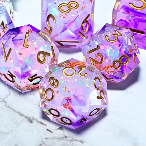Miniatura 3 de Juego de dados de Dungeons and Dragons DND, juego de dados de resina poliédrica D&D, adecuado para juegos de rol, RPG, Pathfinder, juego de dados DND