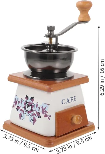 Miniatura 2 de KICHOUSE Elegante máquina de café manual molinillo de cerámica molinillo de grano de café Mini molinillo de pimienta que ahorra espacio para cocina