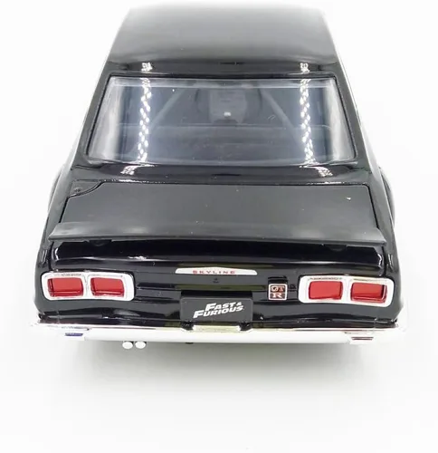 Miniatura 4 de JADA 1: 24 W/B - Fast & Furious - Brian's Nissan Skyline 2000 GT-R (negro)