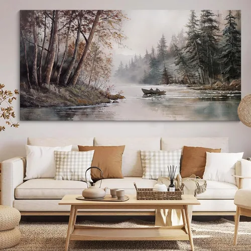 Miniatura 24 de HGUAOA Coastal Wall Art - Large Landscape Wall Pictures for Living Room, Bedroom Pictures, Ocean Beach Artwork, Blue Above Bed Decor, Coastal