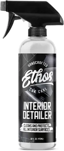 Ethos Interior Detailer Spray - Limpiador interior de coche limpia y protege fácilmente todas las superficies interiores | Acabado satinado no graso