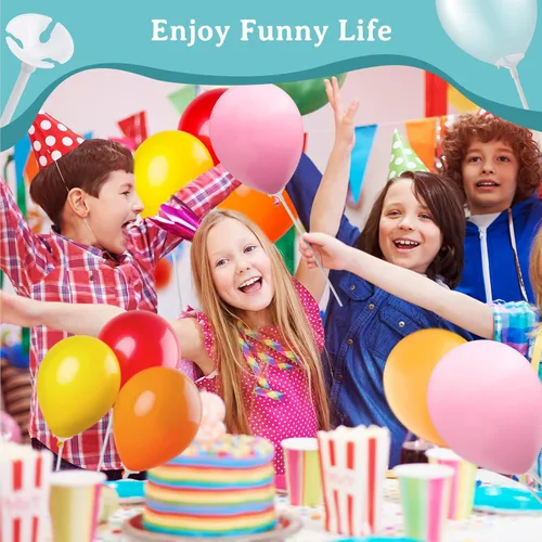 Miniatura 7 de PP OPOUNT 320 piezas de varillas para globos, varillas de globos de plástico de 12.6 pulgadas, soportes para globos para aniversario, boda, Blanco