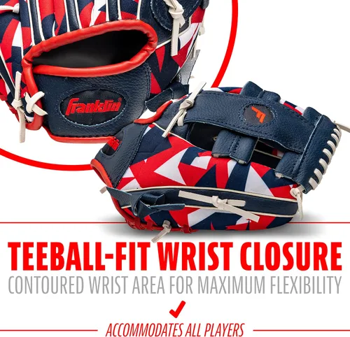 Miniatura 6 de Franklin Sports Kids-Baseball Gloves - RTP Child's Tball Glove - Boys + Girls Teeball Mitt Set - Kids + Toddler - Right or Left Hand Throw - 9.5