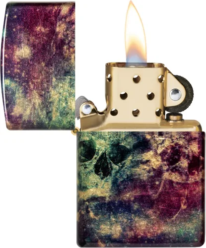 Miniatura 3 de Zippo Galaxy Skull Design 540 - Encendedor de bolsillo de latón