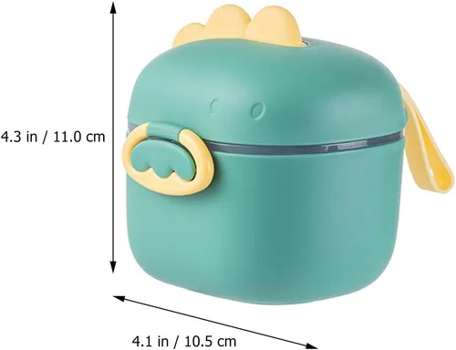 Miniatura 4 de Toddmomy Dispensador de fórmula Caja de leche en polvo con cuchara Contenedor portátil de alimentos para bebés de 4.33 x 4.13 x 3.34 pulgadas