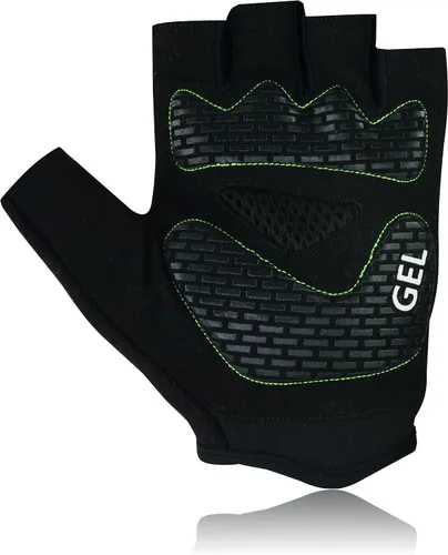 Miniatura 5 de Guantes de ciclismo de gel acolchados de medio dedo guantes de silicona impresión transpirable peso ligero bicicleta entrenamiento ciclismo guantes