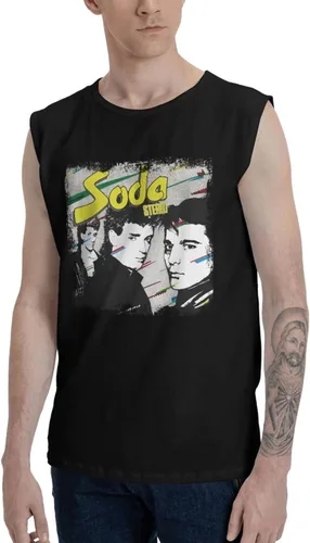 Miniatura 2 de Soda Stereo Soda Stereo Tank Top Shirt Mens Summer Sleeveless Casual Tops Fitness Vest